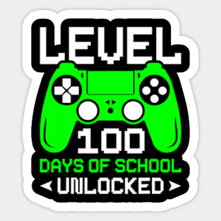 100 Days School Video  100th Day Teacher Student Kids Sticker